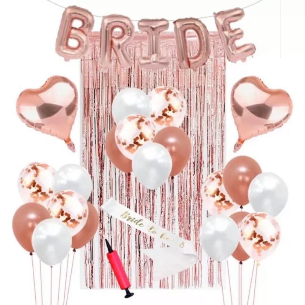 Set of Bridal Shower Decorations